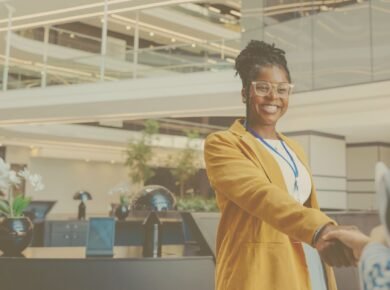 Black professional building consulting offer from corporate expertise